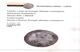 Numismática Leilões, 18º leilão no próximo dia 17 de março